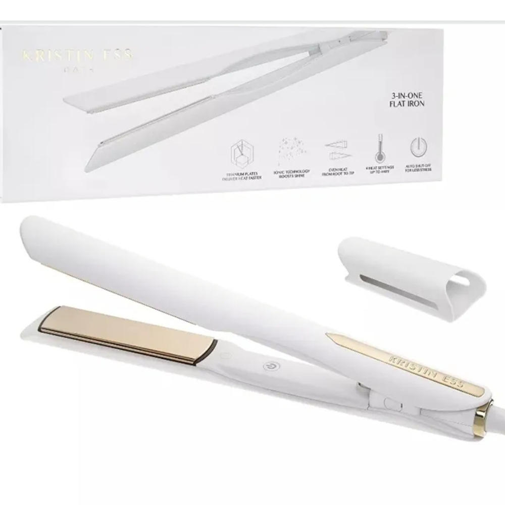 Kristin Ess White and Gold Flat Iron